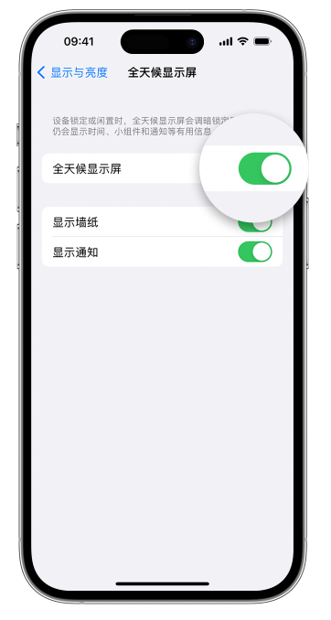 昌图苹果14维修店分享如何自定义 iPhone 14 Pro 常亮显示屏 