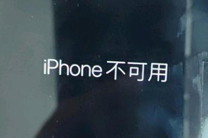 昌图苹果服务网点分享锁屏界面显示“iPhone 不可用”如何解决 