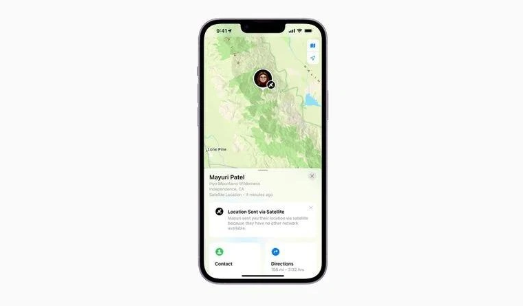 昌图苹果14维修分享iPhone14系列中 FindMy功能通过卫星分享位置方法教程 